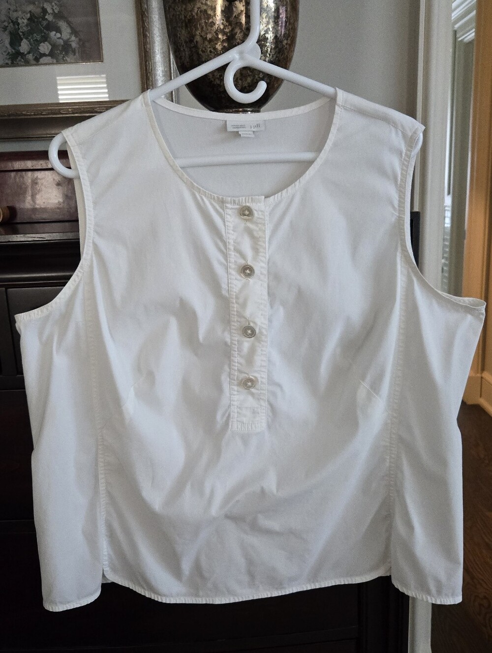 J.Jill White Sleeveless Top in Women's petite XL, White